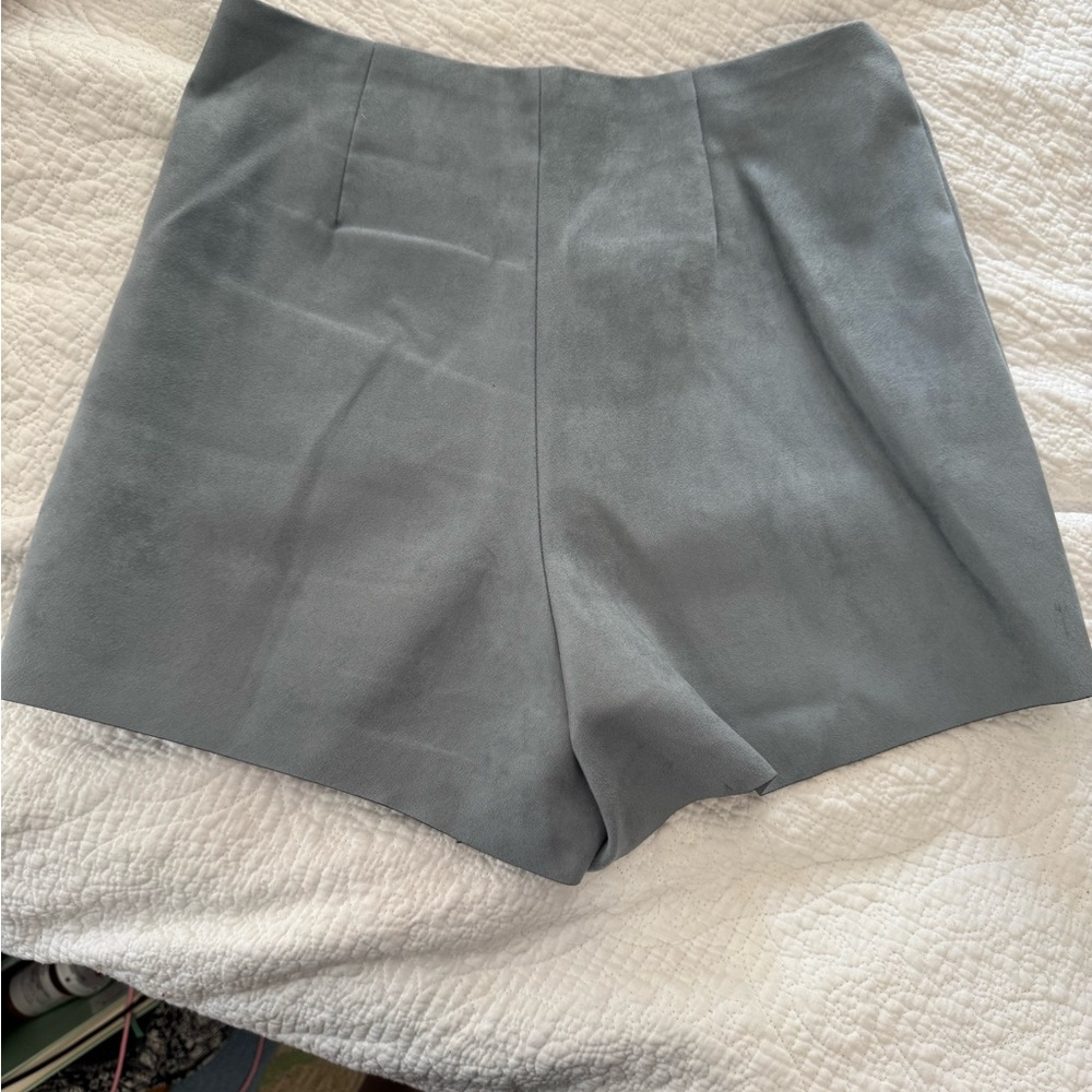 Zara Basic Light Blue/Gray Skort - image 2